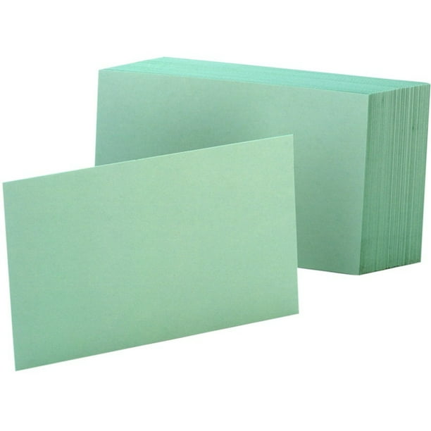 Oxford Colored Blank Index Cards, 100 / Pack (Quantity)