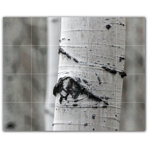 Picture-Tiles.com: Trees Ceramic Tile Wall Mural WAL501024-54XL. 60"W x 48"H using (20) 12" x 12" Ceramic Tiles-Satin Finish