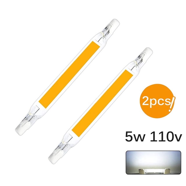 PENGXIANG 2 Pcs R7S LED Light Bulbs 15W 118mm LED COB Lamp Bulb 110V 230 V Replace Halogen Lamp Warm White Cold White