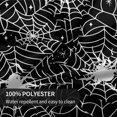 thumbnail image 4 of Halloween Tablecloth Black Spider Web Tablecloth Washable Reusable Round Tablecloth 60 Inch Home Parties Holiday Party Dinner Kitchen Dining Table Decor, 4 of 6