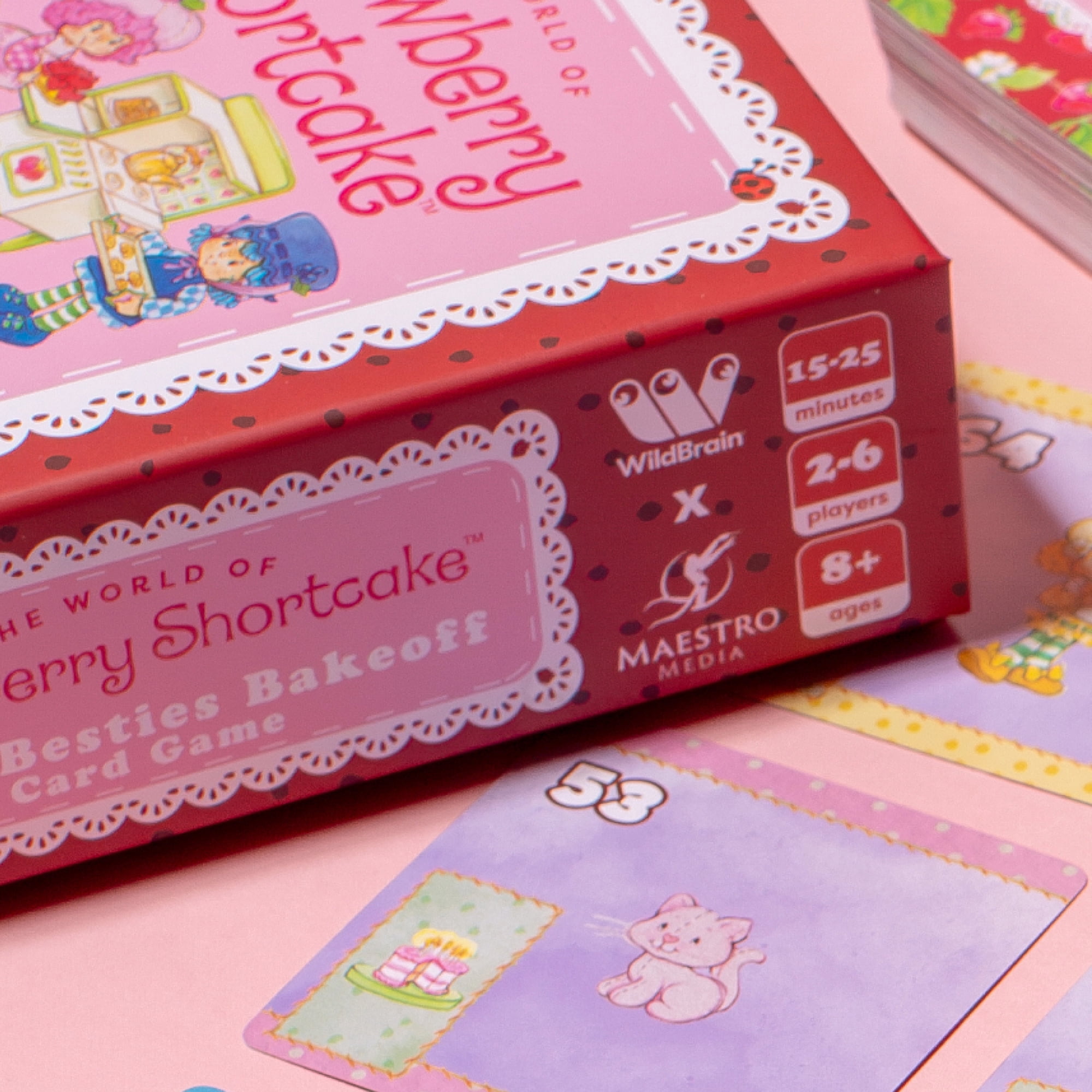 Maestro Media: Strawberry Shortcake: Berry Besties Bake-off - Card Game, Strategy & Bidding, Playful Theme & Design, Kids Ages 8+, 2-6 Players, 30 Min
