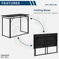 thumbnail image 4 of Techni Mobili Space Saving 40" W Folding Computer Desk, Black, 4 of 14
