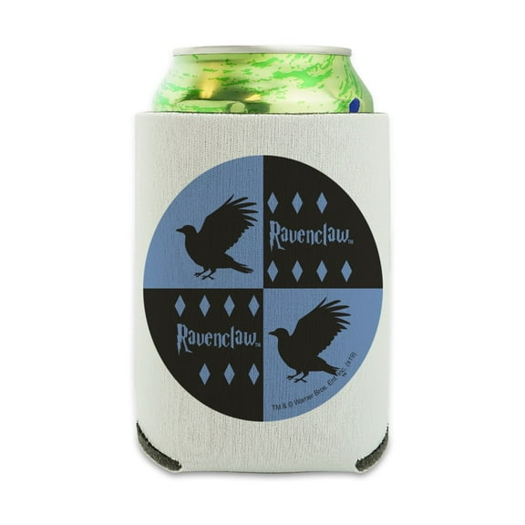Harry Potter Ravenclaw Pattern Can Cooler - Drink Sleeve Hugger Collapsible Insulator - Beverage Insulated Holder