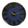 thumbnail image 2 of DecMode 16 In. Blue Coastal Wall Clock, 2 of 8