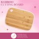 thumbnail image 4 of Paris Hilton Reversible Bamboo Cutting Board and Cutlery Set with Matching High Carbon Stainless Steel Knives, Blade Guards, Sleek Yet Comfortable Handle Grips, 7-Piece Set Gold, Pink, 4 of 9