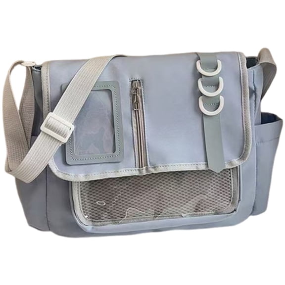 Jiibva Japanese Harajuku Bags Transparent Itabag Crossbody Bag DIY Badges Display Plate Ita Bag