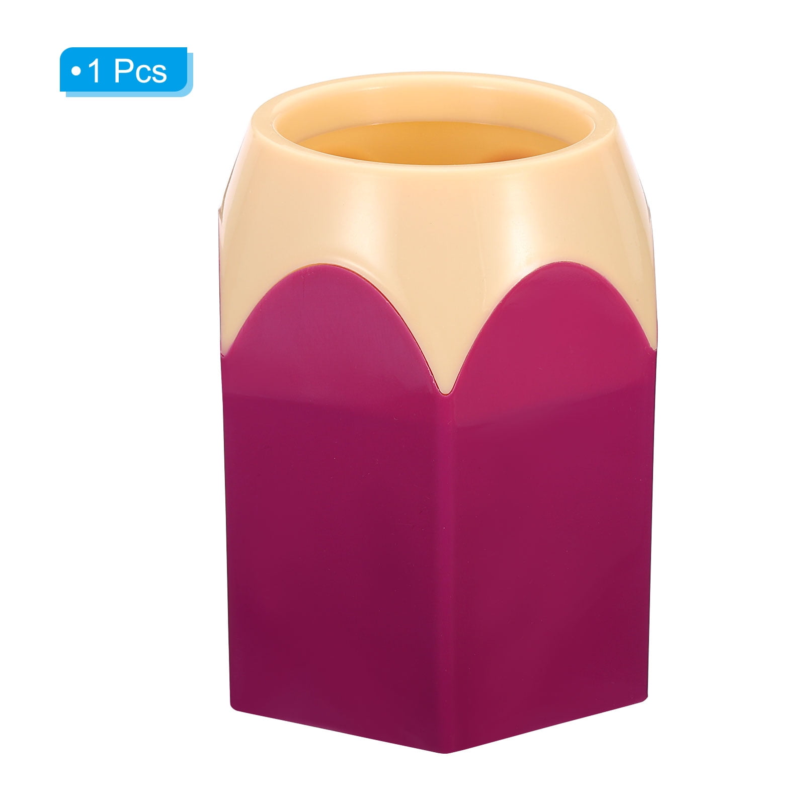 Unique Bargains Cute Plastic Pencil Holder for Desk Stylish Organizer Purple
