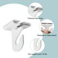 thumbnail image 4 of Ganchos de techo colgante Uxcell, clips de riel T de metal para losetas de techo suspendido, ganchos para colgar plantas y decoraciones, 12 piezas, 4 of 7