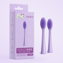 Ordo - Kids Battery Toothbrush Heads - Squishmallows Daxxon - Purple - 2 Pack