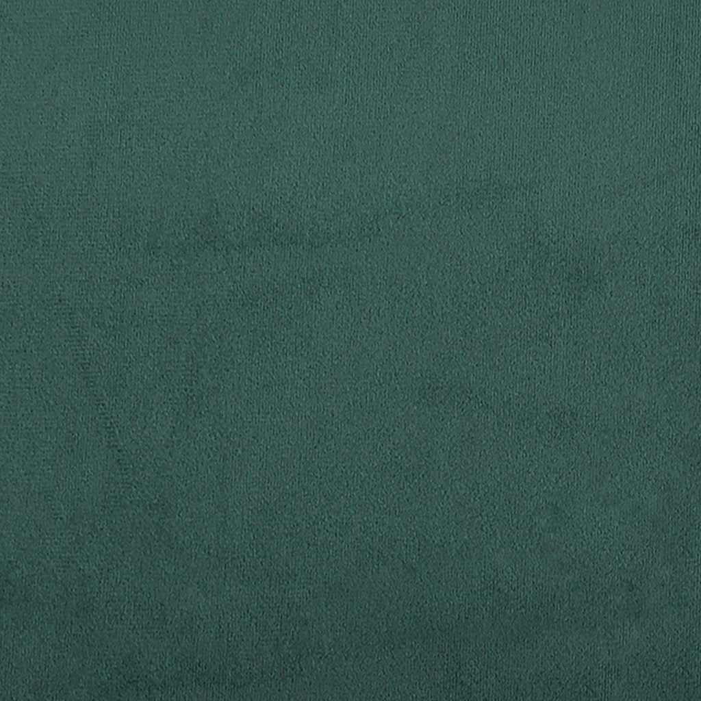 vidaXL 47” W Small Loveseat, Velvet Chesterfield Sofa, 2 Seater Couch for Living Room, Dark Green
