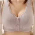 thumbnail image 4 of Women Padded Sports Bra Seamless Bra Feature V-Neck T-Shirt Bra Style W-1727 Gray M, 4 of 6
