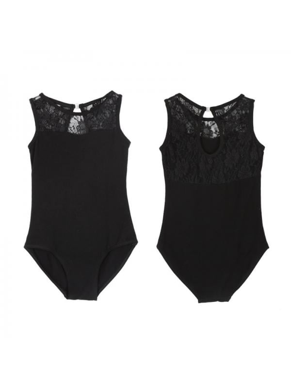 MarinaVida Girls Kids Lycra Lace Bodysuit Dance Leotard Ballet Stretch  Bodysuit Dancewear - Walmart.com