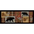 thumbnail image 1 of Mayberry Rug CC10517 20X44 20 x 44 in. Cozy Cabin Highland Printed Nylon Kitchen Mat & Rug, Forest, 1 of 1