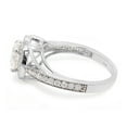 thumbnail image 3 of 1 1/2 ct. t.w Center 7MM Round Cut Lab Created Moissanite Diamond Halo Engagement Ring For Women 10K Solid White Gold (G-H Color, VVS1 Clarity, 1.50 Cttw)Size : 6.5, 3 of 7