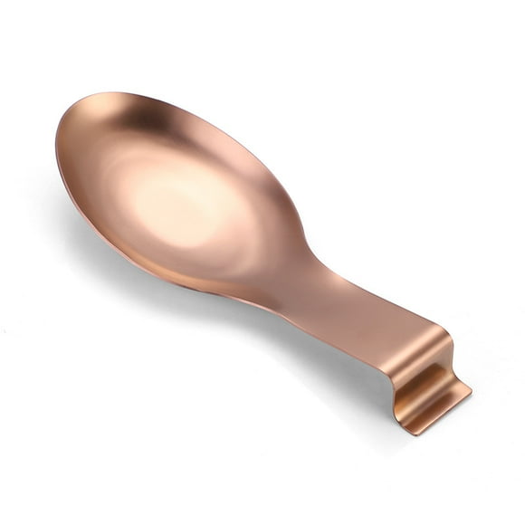 XmhyTop Estante de cuchara de acero inoxidable decorado en la cocina, soporte de utensilios de cocina, 25 * 9,5 cm, 2, rosa dorada