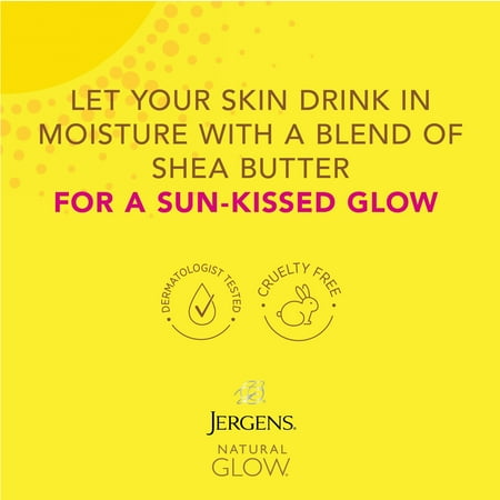Jergens Natural Glow Wet Skin Moisturizer In-Shower Self Tanner Fair to Medium Skin 7.5 oz