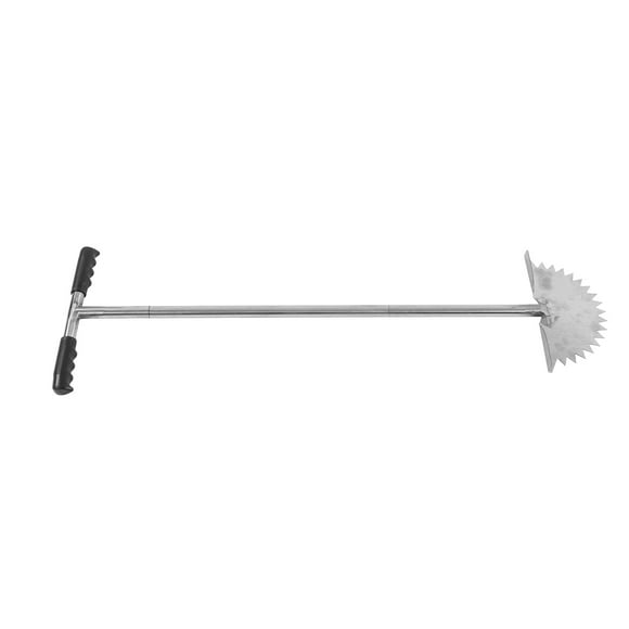 Edger Lawn Tool, Stainless Steel T Grip Handle Manual Lawn Edger Durable Saw Tooth Blade Easy To Install For Garden Flower Beds