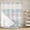 Light Blue, variant on Bedliving No Hook Shower Curtain with Snap in Liner, Built-In Ring Fabric Shower Curtain Set, Mesh Top Window, Blue Grey Modern Stripe 72"x74"