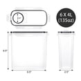 thumbnail image 3 of TEAFIRST Set of 6 Cereal Storage Containers Dispenser Food Storage Container Dispenser BPA-Free, 3 of 8