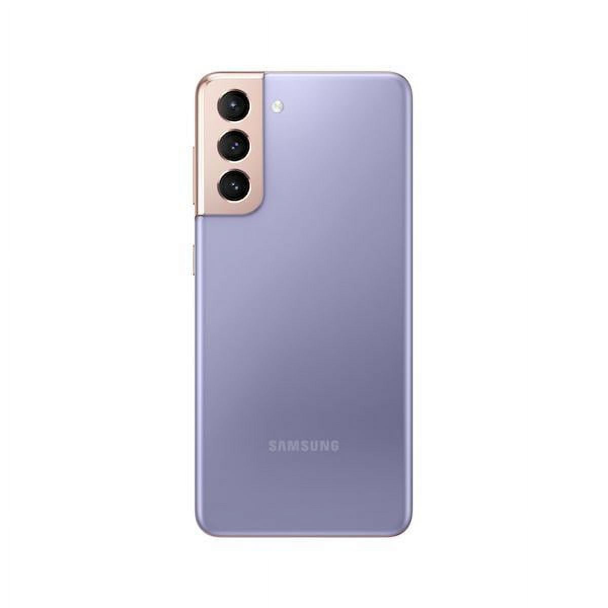 Restored Samsung Galaxy S21 5G G991U (Fully Unlocked) 128GB Phantom Violet with Screen Protector (Refurbished)