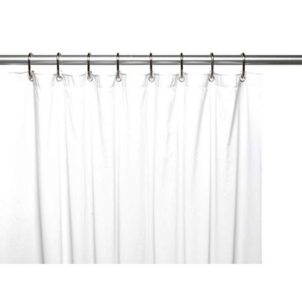 Splash Collection By Ben Jonah Extra Wide 5 Gauge Vinyl Shower Curtain Liner With Metal Grommets In White Size 108 X 72 Long Com Gauge Vinyl Shower Curtain Liner, Extra Long Shower Curtain Liner 108