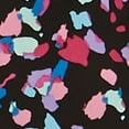 thumbnail image 4 of LEYDEN Womens Black Printed Long Sleeve V Neck Short Sheath Dress L, 4 of 4