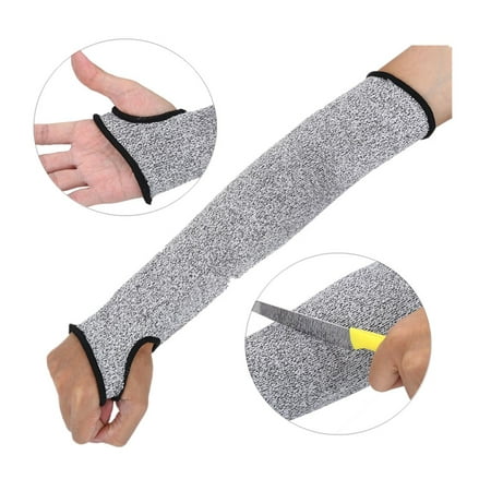 WALFRONT Anti-Cut Sleeve,Cut Resistant Glove, Slash Resistant Safety Protective Arm Sleeves, Cut Resistant Protective Arm Sleeve Wrist Guard Glove with Thumb Hole for Clambing Hunting