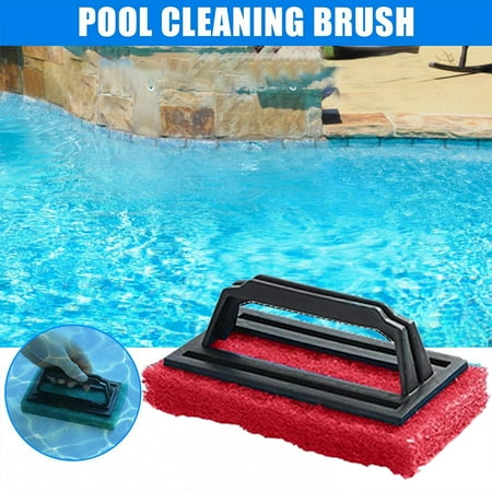 

Zeeyh Hand-Held Sponge Cleaning Brush for Swimming Pool Jacuzzi Summer 1PC Scrub Brush for Cleaning The Bottom and Walls of The Swimming Pool Red