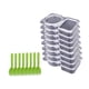 thumbnail image 3 of Recipientes para condimentos,Contenedor de condimentos de doble compartimento,Contenedores para aperitivos con doble condimento y tapa,Juego de vasos portátiles para condimentos,cajas para, 3 of 8