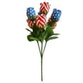 thumbnail image 2 of 4th of July Flowers, American Flag Artificial Flowers, 14" Patriotc Flower for Independence Day Home Decor Red White Blue Kitchen Floral Arrangements Table Centerpieces Memorial Day Veterans Day, 2 of 9