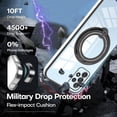 thumbnail image 3 of Compatible with Samsung Galaxy A23 5G Case with Magnetic Stand Clear,Phone Samsung A23 5G Case Silicone Transparent Support Wireless Charging Shockproof Luxury Protective Cover (Black), 3 of 14