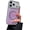 Purple, variant on Bling Glitter Diamond Camera Edge Shockproof Magnetic Phone Case for iPhone, Compatible with (Purple,iPhone 15)