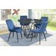 thumbnail image 1 of Comedor Java Azul 4 Sillas Redondo Tubular y Formica Marmoleada MOBILKRAFT Modelo Java Azul 4 Sillas Redondo Formica Estilo Contemporáneo, 1 of 4