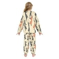 thumbnail image 3 of Fluffy Pajamas Set Fuzzy Winter Warm Pj Sets Pullover Tops and Long Pants Dancing Woman Medium, 3 of 8