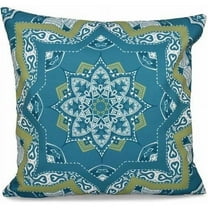 Simply Daisy 16" x 16" Shawl Geometric Print Pillow, Green