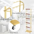 thumbnail image 4 of 4 Tier Champagne Wall Stand, Wine Glass Holder Rack for Wedding and Party, 4 of 8