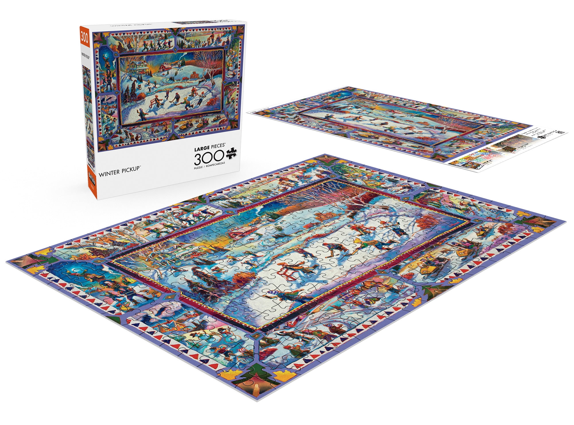Buffalo Games 300-Piece Large Pieces Winter Pickup Interlocking Jigsaw Puzzle