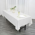 thumbnail image 3 of BalsaCircle 10 Pieces 60" x 102" White Rectangle Polyester Tablecloths Table Cover Linens, 3 of 7
