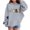Gray, variant on Lorytime Christmas Hoodies for Kids Boys Girls Printed Sweatshirt Long Sleeve Pullover Drop Shoulder Cute Tops 13 Years