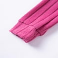thumbnail image 6 of SERTG Kids Solid Color Round Neck Long Sleeve Tops and Elastic Waist Pants Set Fall Winter Gentle Casual Everyday Two Piece Outfit for Children 0-6 Years(Hot Pink#1,4 Years), 6 of 6