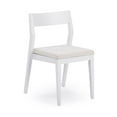 thumbnail image 3 of Plank+Beam Solid Wood Dining Chair Frame (2 Pack), White with Cream Cushion, 3 of 10