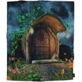 thumbnail image 4 of Yibo Watercolor Painting Style Blanket Flannel Soft and Comfortable Anti-static Bed Sofa Blanket, 4 of 7