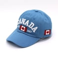 thumbnail image 2 of MIASHUI Men Baseball Cap Canada Maple Leaf Embroidery Hat Adjustable Hats Caps Unisex,Blue,One Size, 2 of 4