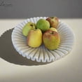 thumbnail image 5 of White Ruffle Marble Tray 12", 5 of 5