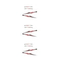 thumbnail image 4 of Wweixi Customize Ride Personalized Sports Motorhome Stripe Overall Look Of Car black red 3Set, 4 of 6