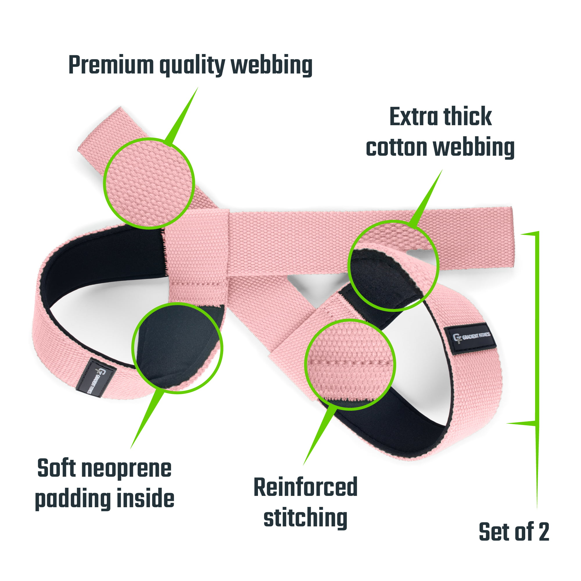 Lifting Straps – Gradient Fitness