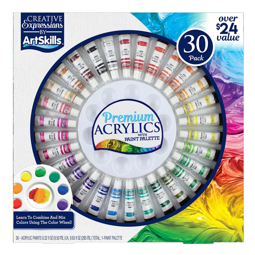 ArtSkills 30Piece Premium Acrylic Paint Set