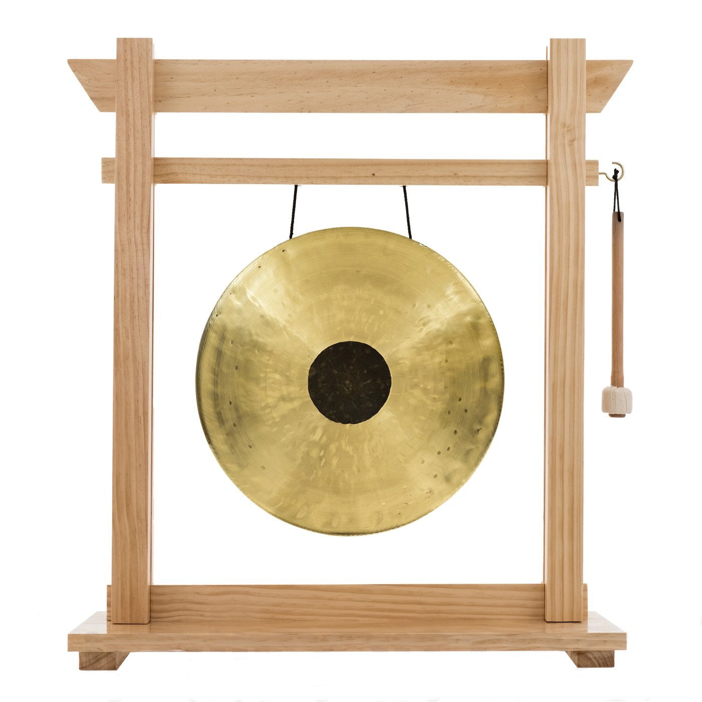 14" Gongs on the Moksha Joe Gong Stand Pine