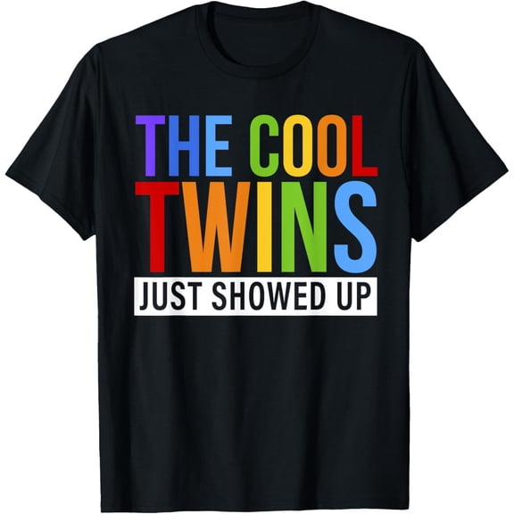 Back to School Cool Twins Just Showed Up Kid Boy Teen Twin T-Shirt