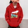 thumbnail image 2 of WOYY Big Boys Hoodie Cartoon Train Printed Hooded Sweatshirt Casual Sports Pullover, 2 of 5